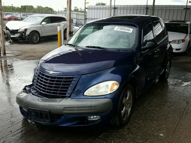 3C8FY68B22T252624 - 2002 CHRYSLER PT CRUISER BLUE photo 2