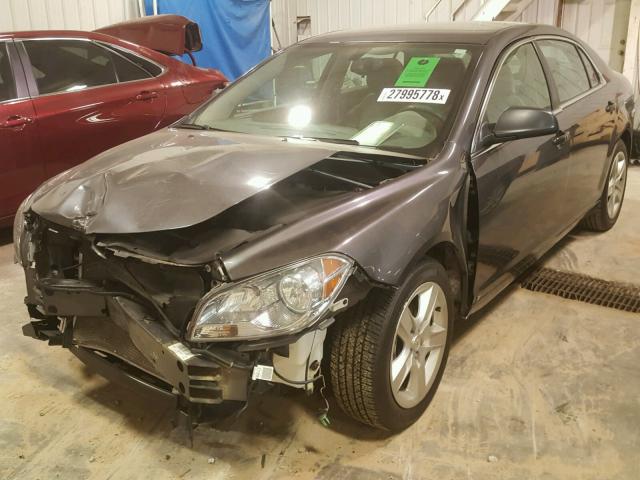 1G1ZB5EB9A4107656 - 2010 CHEVROLET MALIBU LS ნაცრისფერი ფოტო 2