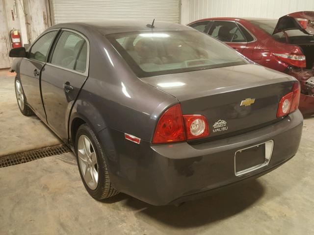 1G1ZB5EB9A4107656 - 2010 CHEVROLET MALIBU LS ნაცრისფერი ფოტო 3