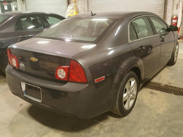 1G1ZB5EB9A4107656 - 2010 CHEVROLET MALIBU LS ნაცრისფერი ფოტო 4