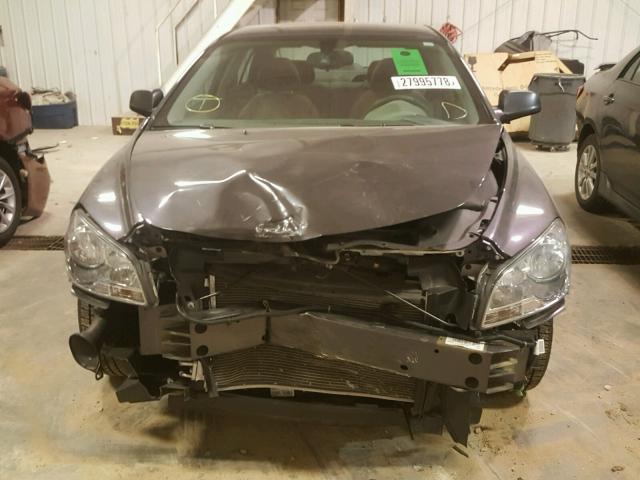 1G1ZB5EB9A4107656 - 2010 CHEVROLET MALIBU LS ნაცრისფერი ფოტო 9