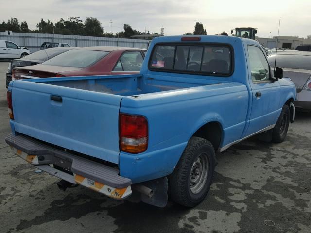 1FTCR10UXSPA68974 - 1995 FORD RANGER BLUE photo 4