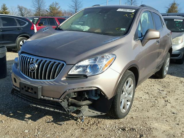 KL4CJCSB2DB194030 - 2013 BUICK ENCORE BROWN photo 2