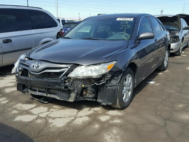 4T4BF3EK5BR204390 - 2011 TOYOTA CAMRY BASE GRAY photo 2