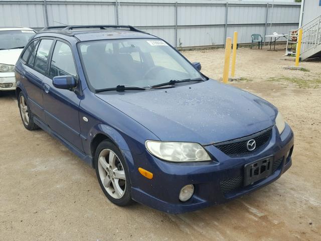 JM1BJ245831123518 - 2003 MAZDA PROTEGE PR BLUE photo 1