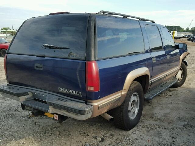 1GNFK16RXTJ394127 - 1996 CHEVROLET SUBURBAN K BLUE photo 4