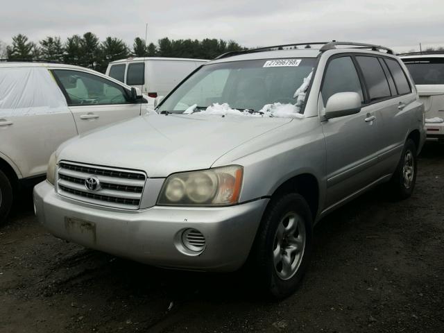 JTEGD21A330072624 - 2003 TOYOTA HIGHLANDER SILVER photo 2