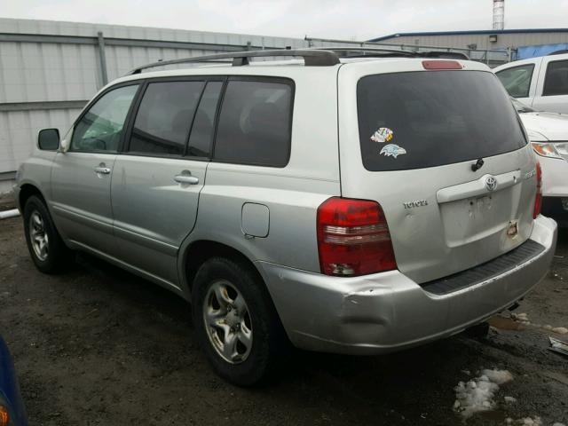 JTEGD21A330072624 - 2003 TOYOTA HIGHLANDER SILVER photo 3