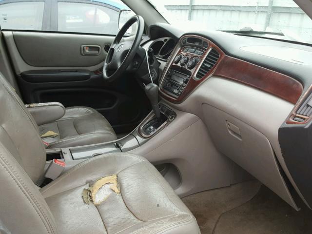 JTEGD21A330072624 - 2003 TOYOTA HIGHLANDER SILVER photo 5