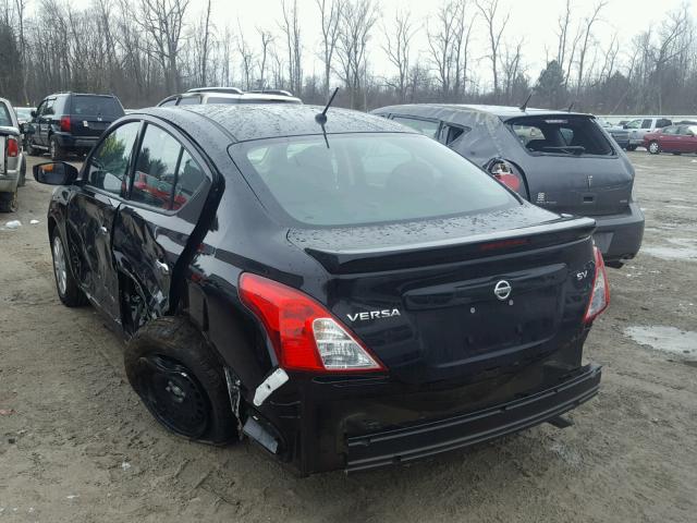 3N1CN7AP0JL842508 - 2018 NISSAN VERSA S BLACK photo 3