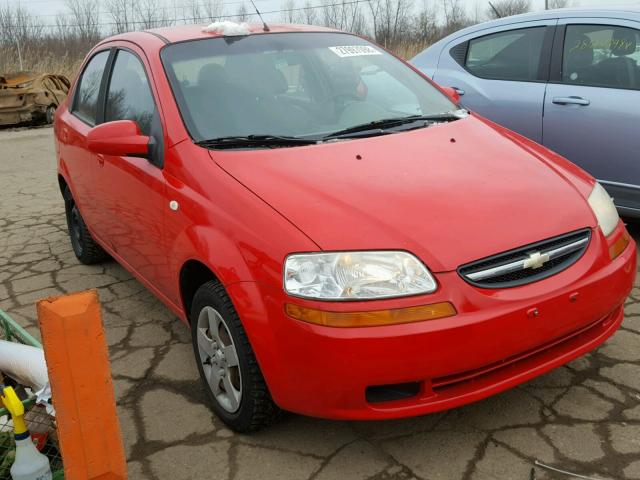 KL1TD52685B454872 - 2005 CHEVROLET AVEO BASE Kırmızı fotoğraf 1