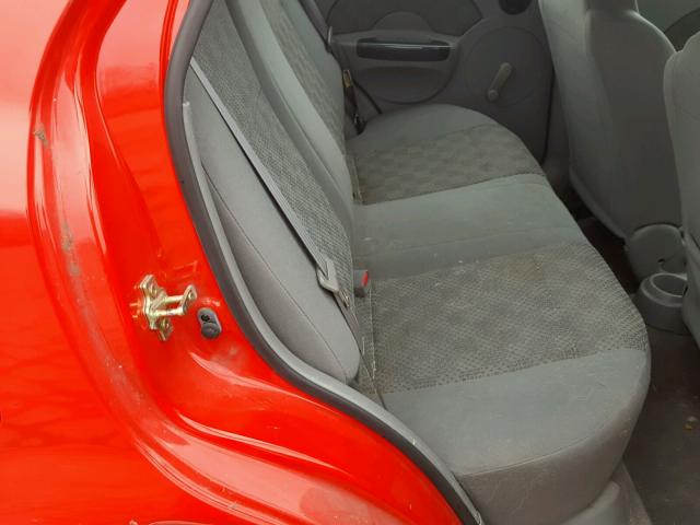 KL1TD52685B454872 - 2005 CHEVROLET AVEO BASE Kırmızı fotoğraf 6