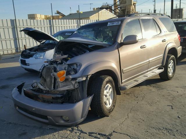 5TDZT38A22S131332 - 2002 TOYOTA SEQUOIA LI SILVER photo 2