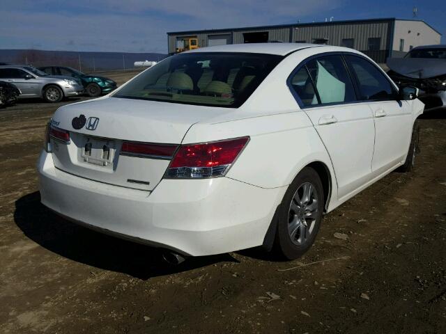 1HGCP2F64CA175206 - 2012 HONDA ACCORD SE WHITE photo 4