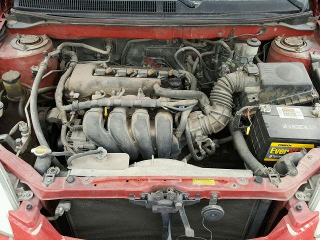 2T1KR32E45C330729 - 2005 TOYOTA COROLLA MA RED photo 7