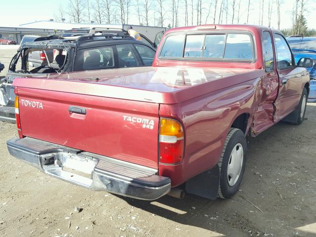 4TAVL52N0WZ017349 - 1998 TOYOTA TACOMA XTR RED photo 4