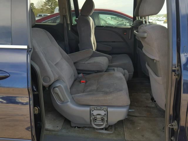 5FNRL38456B001081 - 2006 HONDA ODYSSEY EX BLUE photo 6