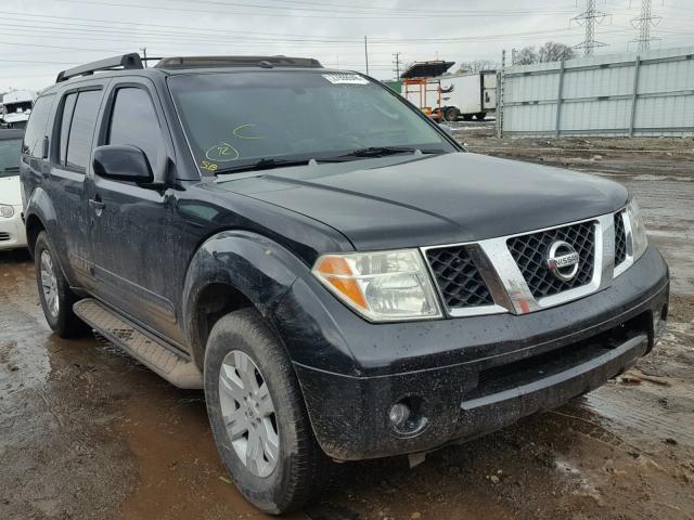 5N1AR18W46C639672 - 2006 NISSAN PATHFINDER BLACK photo 1