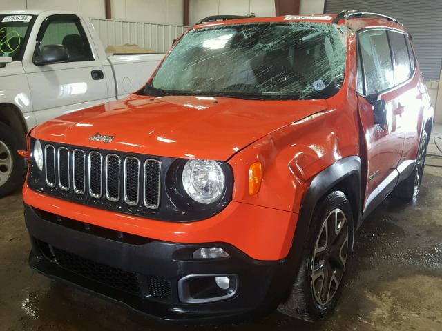 ZACCJABT5FPC02942 - 2015 JEEP RENEGADE L ORANGE photo 2