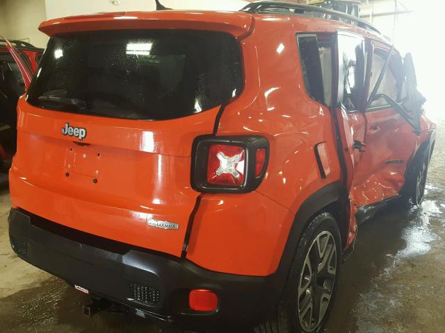 ZACCJABT5FPC02942 - 2015 JEEP RENEGADE L ORANGE photo 4