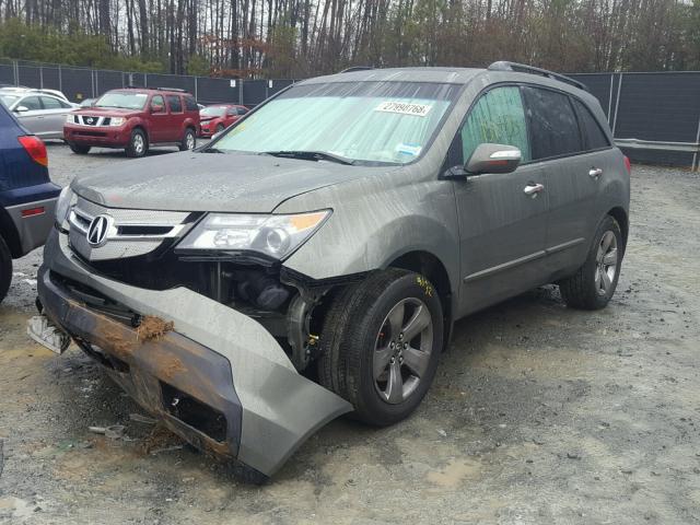 2HNYD28597H533497 - 2007 ACURA MDX SPORT BROWN photo 2