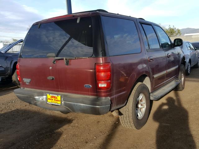 1FMPU16L2YLB61515 - 2000 FORD EXPEDITION BURGUNDY photo 4