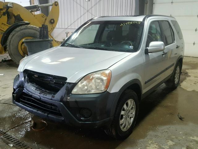 SHSRD78836U432924 - 2006 HONDA CR-V EX SILVER photo 2