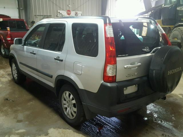 SHSRD78836U432924 - 2006 HONDA CR-V EX SILVER photo 3