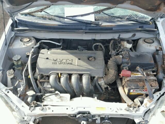 1NXBR32E87Z858095 - 2007 TOYOTA COROLLA CE SILVER photo 7