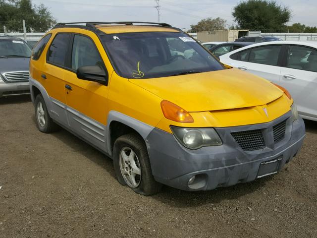 3G7DA03E81S538105 - 2001 PONTIAC AZTEK YELLOW photo 1