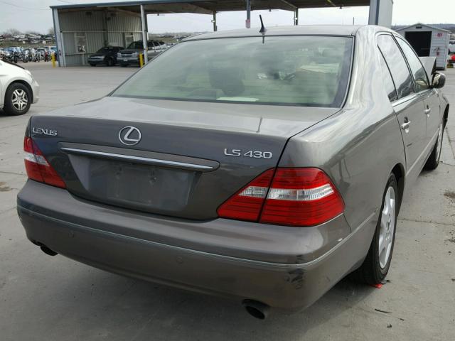 JTHBN36F040142232 - 2004 LEXUS LS 430 BROWN photo 4