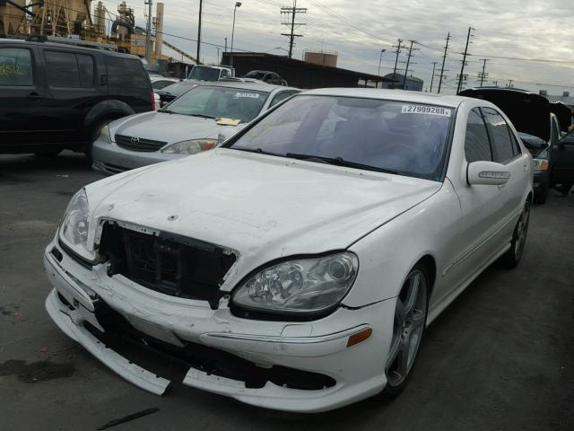 WDBNG70J06A476513 - 2006 MERCEDES-BENZ S 430 WHITE photo 2