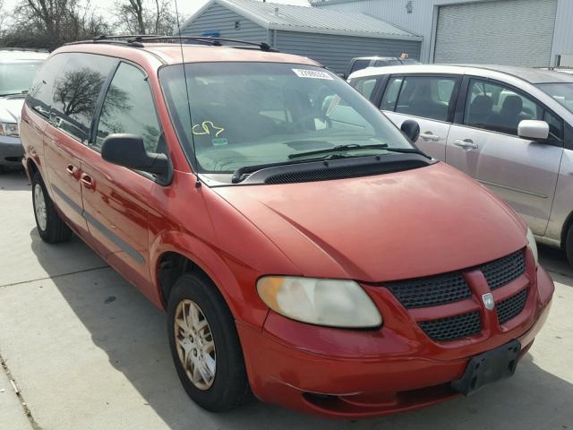 2D4GP44393R297112 - 2003 DODGE GRAND CARA RED photo 1