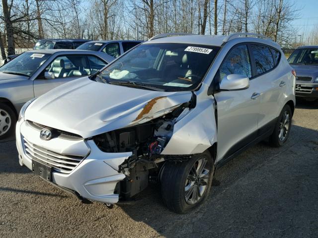 KM8JUCAG9EU885039 - 2014 HYUNDAI TUCSON GLS SILVER photo 2