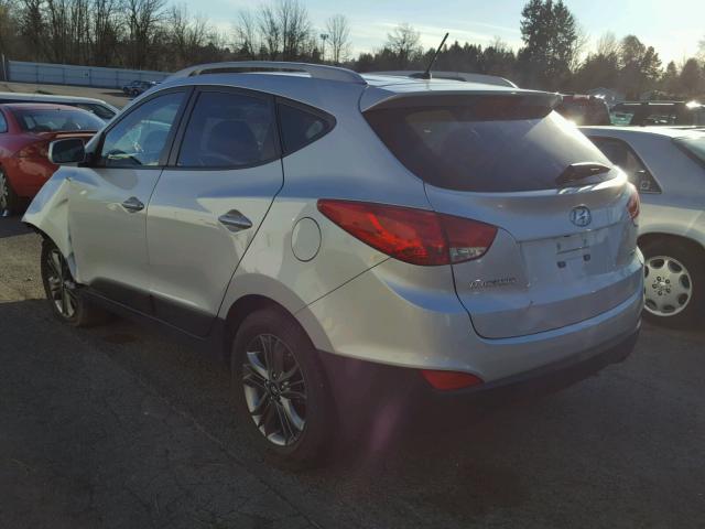 KM8JUCAG9EU885039 - 2014 HYUNDAI TUCSON GLS SILVER photo 3