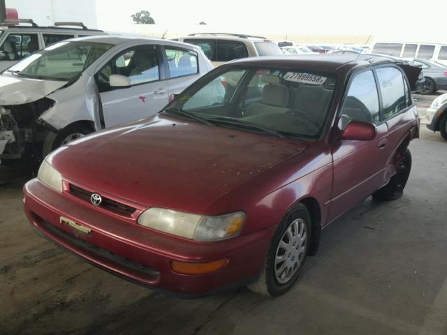 1NXBB02E7VZ552554 - 1997 TOYOTA COROLLA DX RED photo 2