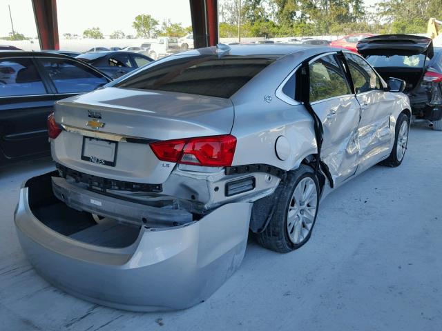 2G11Z5SL1F9218633 - 2015 CHEVROLET IMPALA LS SILVER photo 4