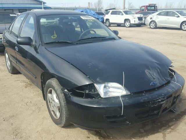 1G1JC524X27353132 - 2002 CHEVROLET CAVALIER B BLACK photo 1