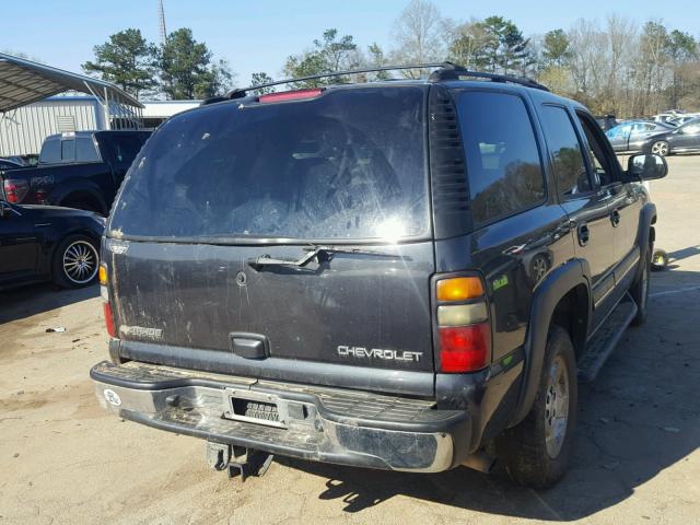 1GNEK13T14J234523 - 2004 CHEVROLET TAHOE K150 BLACK photo 4