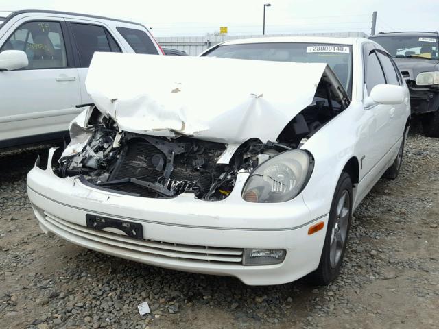 JT8BD69S930184801 - 2003 LEXUS GS 300 WHITE photo 2