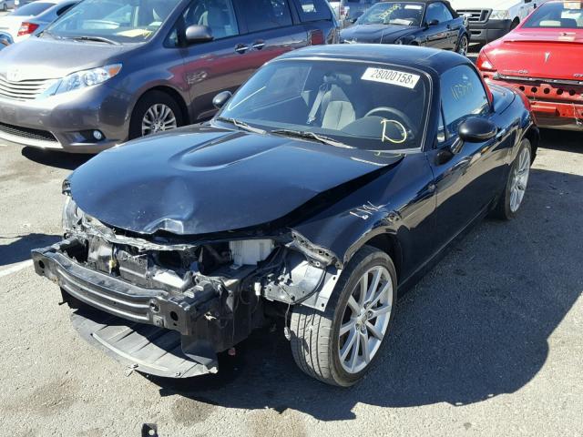 JM1NC26F680147049 - 2008 MAZDA MX-5 MIATA BLACK photo 2