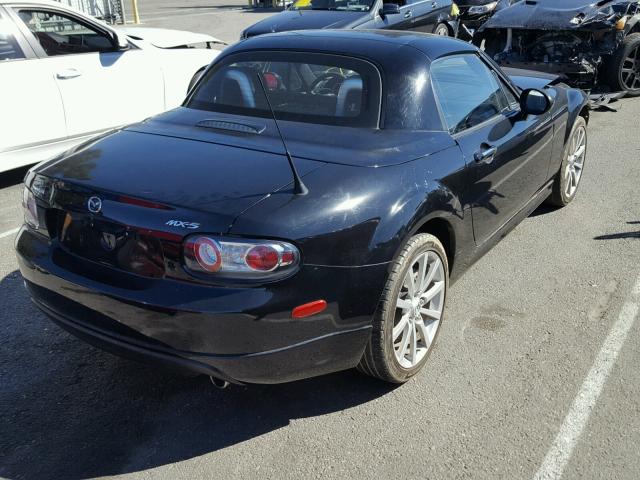 JM1NC26F680147049 - 2008 MAZDA MX-5 MIATA BLACK photo 4