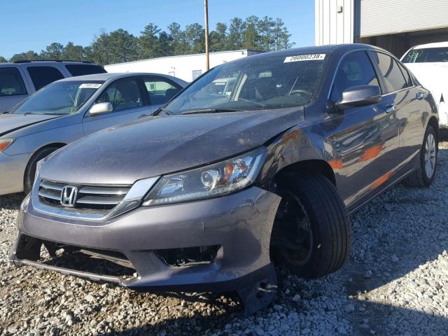 1HGCR2F8XEA206294 - 2014 HONDA ACCORD EXL GRAY photo 2