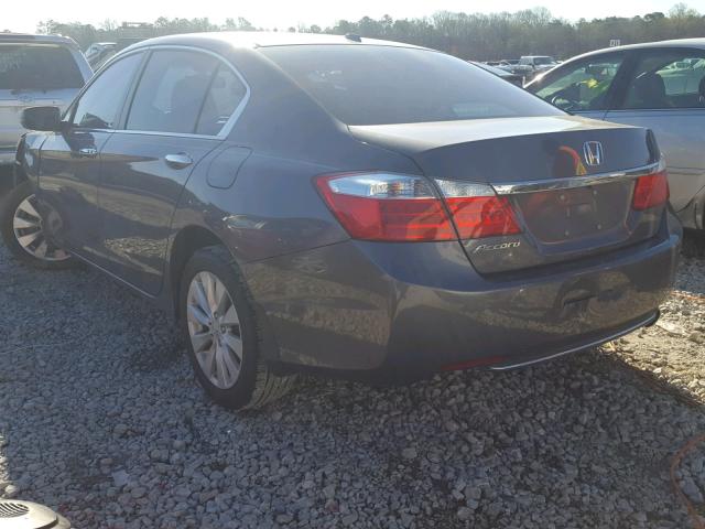 1HGCR2F8XEA206294 - 2014 HONDA ACCORD EXL GRAY photo 3