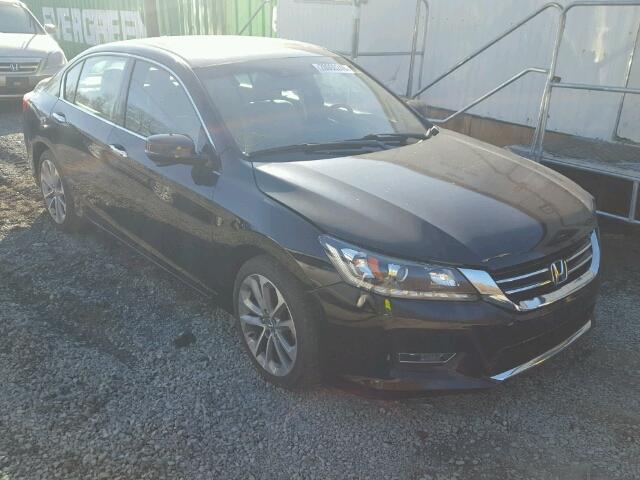 1HGCR3F83EA002877 - 2014 HONDA ACCORD EXL BLACK photo 1