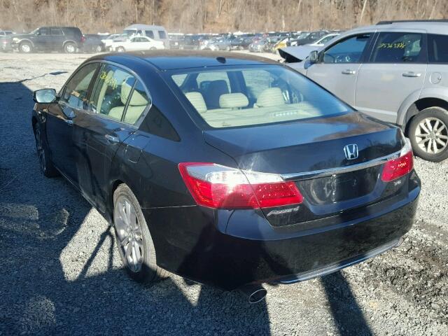 1HGCR3F83EA002877 - 2014 HONDA ACCORD EXL BLACK photo 3