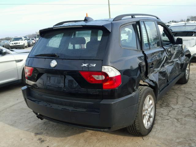 WBXPA73414WC42825 - 2004 BMW X3 2.5I BLACK photo 4