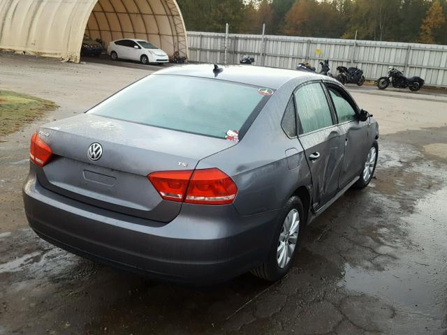 1VWAT7A35EC070965 - 2014 VOLKSWAGEN PASSAT S ნაცრისფერი ფოტო 4