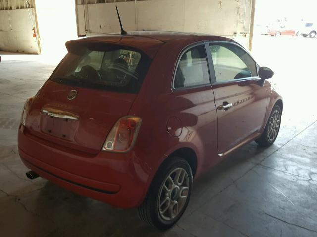 3C3CFFAR5DT575395 - 2013 FIAT 500 POP RED photo 4