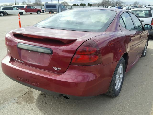 2G2WP552561107477 - 2006 PONTIAC GRAND PRIX Tünd qırmızı foto 4